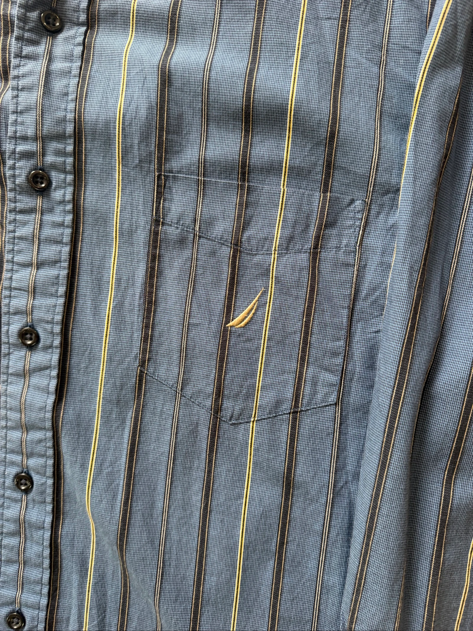 hemd Nautica blauw gestreept maat XL - zeer goede staat – photo 3